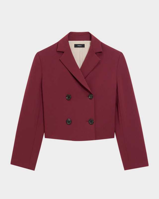 Crop Double-Breasted Jacket